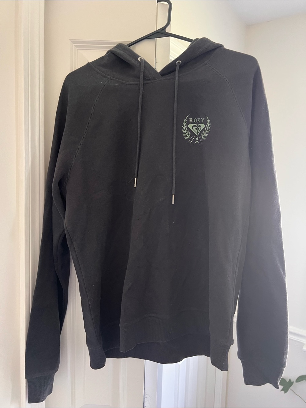 Roxy Hoodie with Small Green Crest